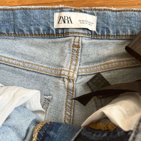 ZARA Slim Boyfriend Cut Sz:2 - Picture 4 of 9